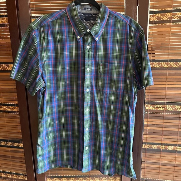 Tommy HILFIGER Short Sleeve Shirt Large Plaid - Picture 1 of 8